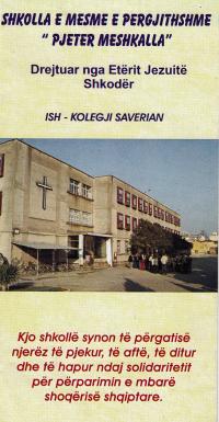 Picture of a school in Albania where he worked