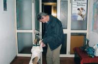 Jan Palacký ve svém bytě v Tiraně, Albánie, rok 2007