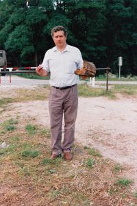 László Nagy, the temporary border crossing, 1989