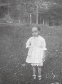 Anna's first photo, Karlovice region, 1926