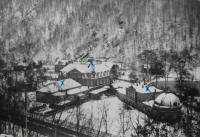 Pracovní tábor v Glashütte u Drážďan, budovy, které Anna obývala, 1943