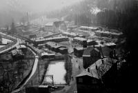 Celkový pohled na pracovní tábor v Glashütte u Drážďan, 1943