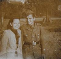 Anna's first husband Josef Linart, Odry, 1946