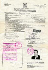 Visa for the Republic of South Africa