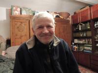 Václav Brůna při prvním natáčení ve Lkáni I