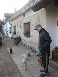 Václav Brůna se svými psy