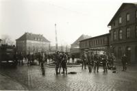 Výcvik totálně nasazených studentů k hašení požárů v Kielu 