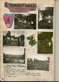 Soubor fotografií 3. oddílu Místek z 1. zemského srazu junáků země slezské