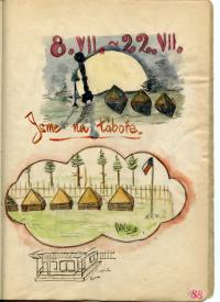 ukázka z kroniky 3. oddílu Místek - Z tábora