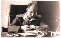 Ján Husák while studying at a military academy in Prague
