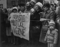 Demonstrace na Škroupově náměstí v prosinci 1988