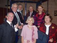 Bálint Ordódy (left) with her wife Marthe de Levis de Mirepoix (right) in the English Speaking Union, 2005