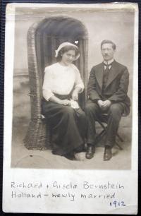 rodiče krátce po svatbě - 1912