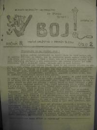 Titulní strana časopisu V boj