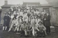 Divadelní představení Katolicko čtenářského-zábavního spolku Svatopluk v Bludově za první republiky