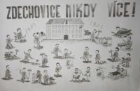 Vojáci ve Zdechovicích v letech 1953 - 1955