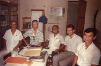 Malaria team, 1985