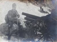 otec Emanuel Kimla za 1. sv. války na italské frontě