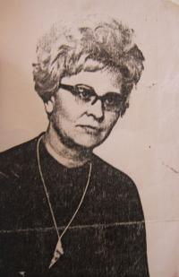 Jiřina Jelínková v roce 1974