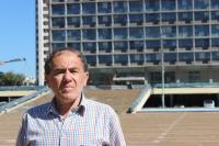 Petr (Avraham) Veselý na Rabinově náměstí v Tel Avivu - 2014