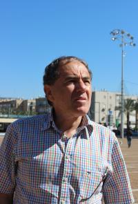 Avraham Veselý na Rabinově náměstí v Tel Avivu - 2014