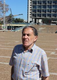 Avraham Veselý na Rabinově náměstí v Tel Avivu - 2014