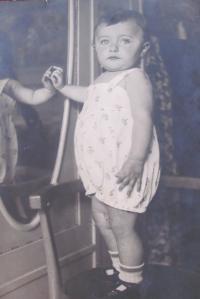 Jiřina as a child