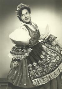 Jiřina Moravcová v roce 1954
