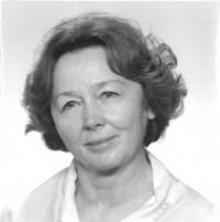 Portrait photograph of Libuše Hoznauerová, 1982 Prague