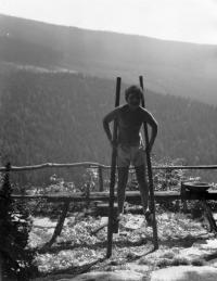 Jan Pohribný v dětství