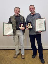 Jan Pohribný accepting the award Osobnost fotografie 2011