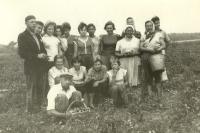 Employees of State farm in Mušov