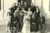 Na svatbě kamarádky Gertrudy Kočí v Mušově