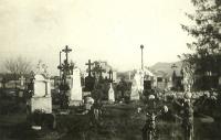 Hřbitov v předválečném Mušově