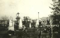 Hřbitov v předválečném Mušově