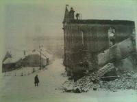 bourání synagogy v Kyjově