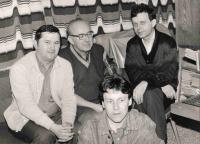 S M. Trávníčkem, Alex. Tomským a Pavlem Jungmannem, 1990