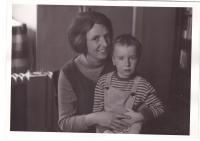Witnes Jiřina Juláková - Petřková with son Tomáš (1969)