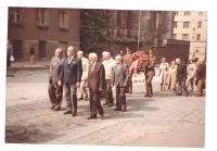 18.6. 1983 - commemoration - memory of fighting of paratroopers in church of sain Cyril and Metoděj in Resslova street in Prague
