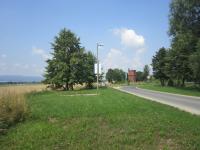 Místo, kde v Bernarticích stála finanční stanice, do které v roce 1952 vystěhovali rodinu Zamastilovu