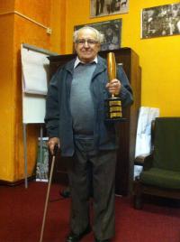 Ivo Tomas with his cup from thirties, April 2014