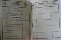 Pracovní průkaz Vladimírova otce