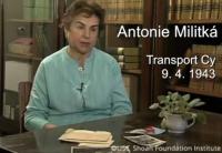 Antonie Militká v televizním rozhovoru