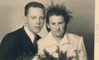 Stanislav Chromčák and Ludmila Hušťová, the wedding photo