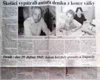 Článek o deníku Stanislava Chromčáka