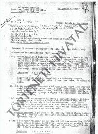 Megfigyelési jelentés, 1. oldal