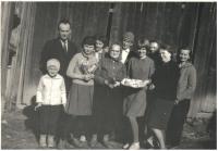 Rodinná slavnost, na pasekách, 1966