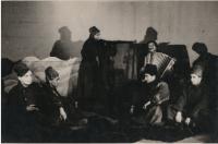 Jan (2nd left with a gun), one-act play, performed during military service, 1948
