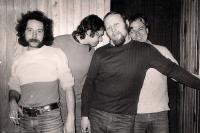 "Ornitologickomykologické sympozium", v popředí Laďa Kašpar a Bob Obdržálek, nedaleko Zlína, 1980