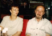 Petr Konvalinka with Maruška, Zlín, 1992